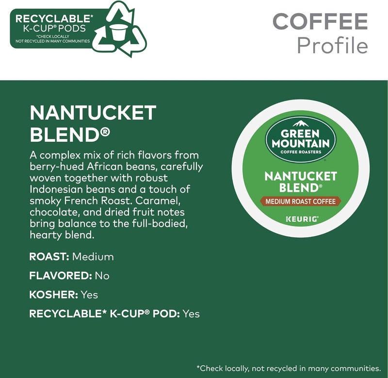 Green Mountain Coffee Roasters Nantucket Blend K-Cup Pods - Image 4